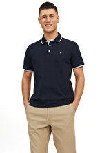 Polo Yaka Kısa Kol T-Shirt Erkek Lacivert JJEPAULOS POLO SS NOOS - 2. Ürüne %50 İndirim