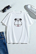 Unisex Garfield Baskılı T-shirt - 3 Al 1 Öde