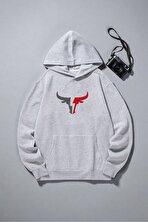 Boğa Tasarım Baskılı Unisex Oversize Sweatshirt - 3 Al 1 Öde