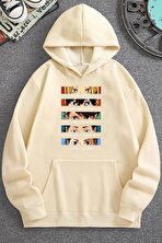 Cosplay Haikyuu Baskılı Sweatshirt - 3 Al 1 Öde