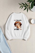 Unisex Enjoy Personel Time Tasarım Baskılı Bisiklet Yaka Sweatshirt - 3 Al 1 Öde