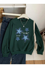 Unisex Eternal Light Baskılı Tasarım Oversize Bisiklet Yaka Sweatshirt - FLO 3 Al 1 Öde