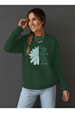 Unisex Today is The Perfect Tasarım Basklı Bisiklet Yaka Sweatshirt - 3 Al 1 Öde