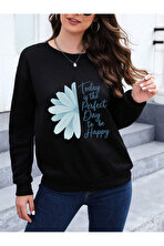 Unisex Today is The Perfect Tasarım Basklı Bisiklet Yaka Sweatshirt - 3 Al 1 Öde