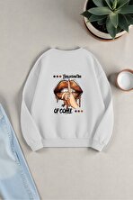 Unisex Enjoy Personel Time Tasarım Baskılı Bisiklet Yaka Sweatshirt - 3 Al 1 Öde