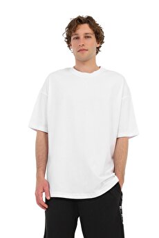 MB OVERSIZE 11BS201 6FX KIRIK BEYAZ Erkek Kısa Kol T-Shirt