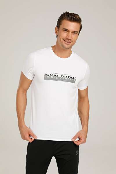 Lumberjack M-18033 ODELE KK TSHIRT 1 Beyaz Erkek Kısa Kol T-Shirt