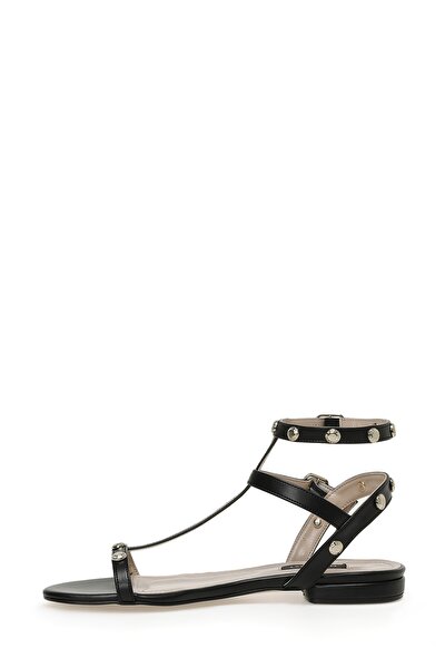 Nine West LALLEY  3FX Siyah Kadın Düz Sandalet
