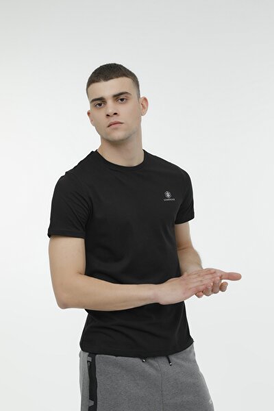 Lumberjack M-CT102 BASIC C NECK T-SH Siyah Erkek Kısa Kol T-Shirt