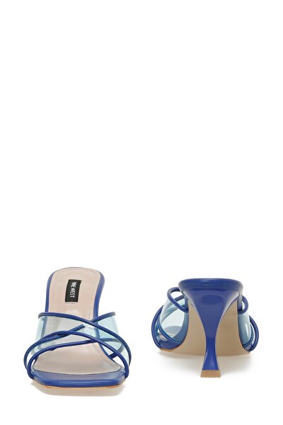 Nine West ZEYYA 3FX Mavi Kadın Topuklu Terlik