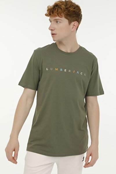 Lumberjack ML MESUS URBNG2022 3FX Haki Erkek Kısa Kol T-Shirt