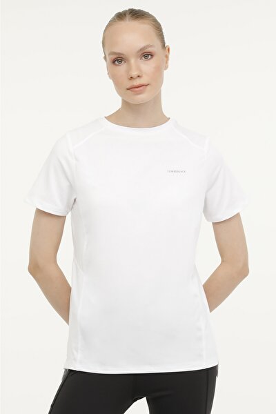 Lumberjack WL FLOR 11PE39 3FX Beyaz Kadın Kısa Kol T-Shirt
