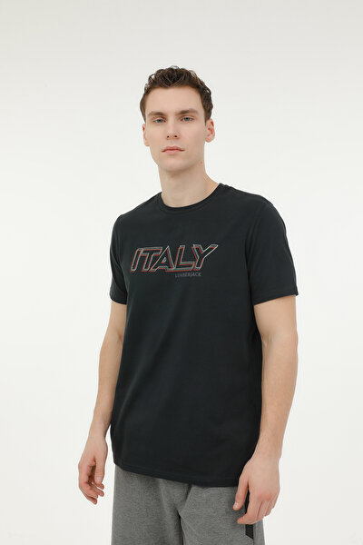 Lumberjack ML MASO 11ITLY141 3FX Siyah Erkek Kısa Kol T-Shirt