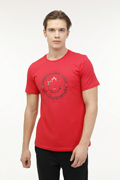 Lumberjack ML RENATO 11ITL1030 4FX Kırmızı Erkek Kısa Kol T-Shirt
