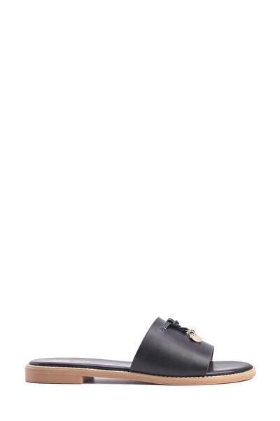 Nine West WOLLON 4FX Siyah Kadın Düz Terlik