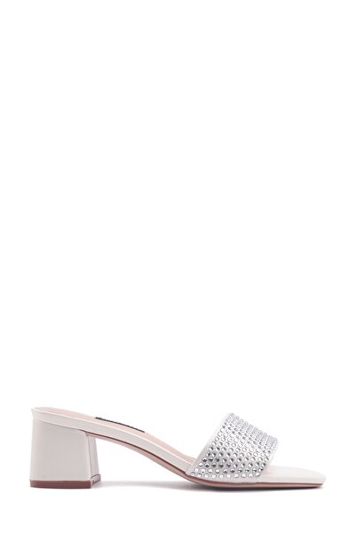 Nine West FINL 4FX KIRIK BEYAZ Kadın Topuklu Terlik