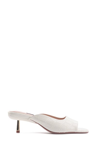 Nine West BARRA 4FX Beyaz Kadın Topuklu Terlik