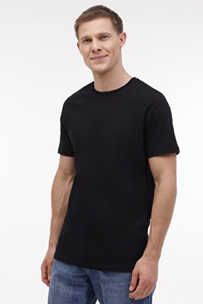 Lumberjack MB CT102 C NK T-SH 4PR Siyah Erkek Kısa Kol T-Shirt