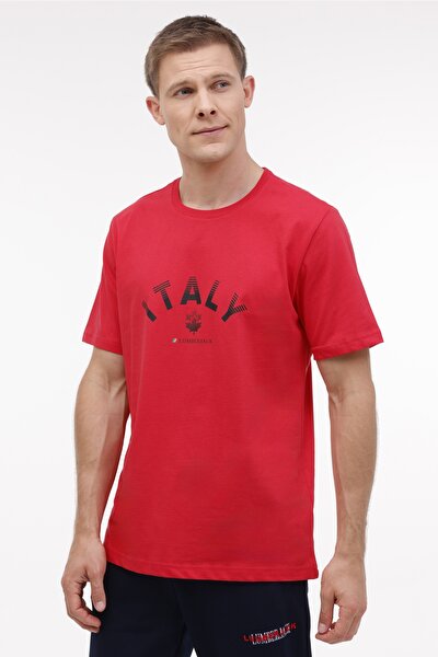 Lumberjack ML AUSTIN 11SD1044 4PR Kırmızı Erkek Kısa Kol T-Shirt