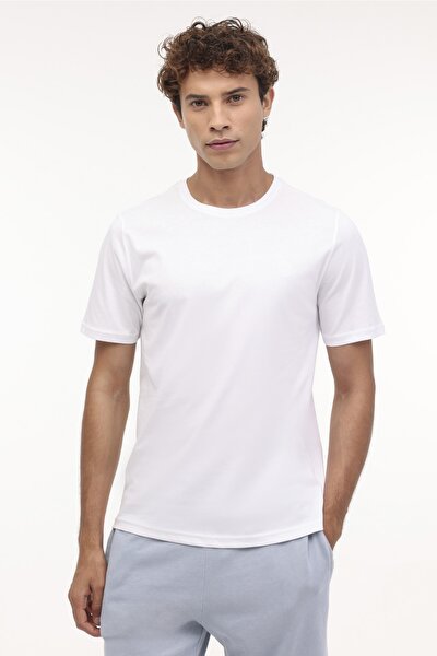Lumberjack MB CT102 C NK T-SH 4PR Beyaz Erkek Kısa Kol T-Shirt