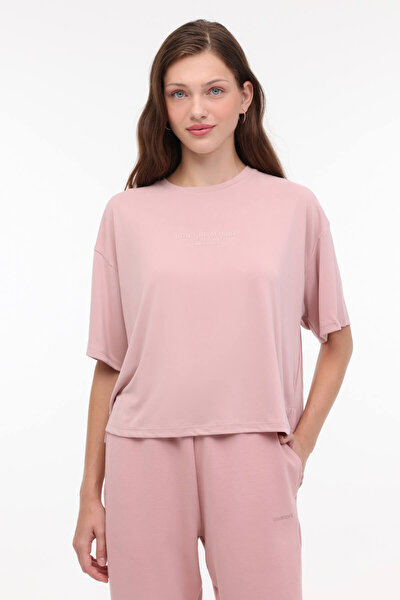 Lumberjack WL PALMA 11MS400 4PR Pembe Kadın Kısa Kol T-Shirt