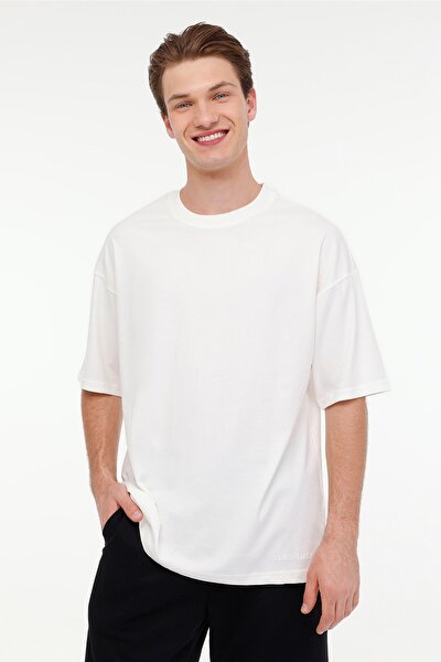 Lumberjack MB ROS 11HS113 4PR Beyaz Erkek Kısa Kol T-Shirt