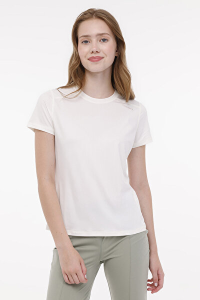 Lumberjack WL ANYA 11GFP907 4FX Beyaz Kadın Kısa Kol T-Shirt