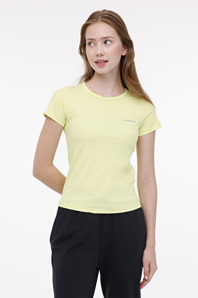 Lumberjack WL VERA 11STFW004 4FX Sarı Kadın Kısa Kol T-Shirt