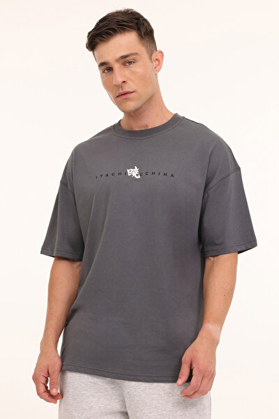 Lumberjack ML NARUTO 11LSN1022 4FX Antrasit Erkek Kısa Kol T-Shirt