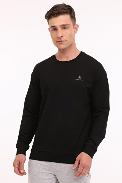 Lumberjack MB SN75 C NECK SW 4PR Siyah Erkek Sweatshirt