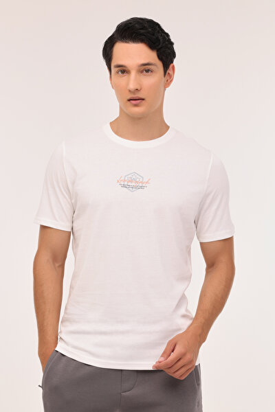 Lumberjack ML GREYS 11URB2027 4PR Ekru Erkek Kısa Kol T-Shirt