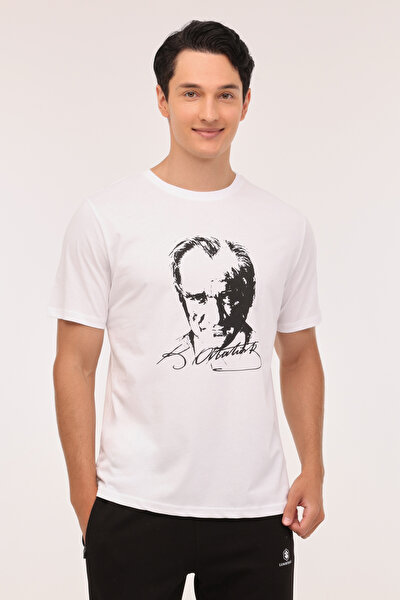 Lumberjack ML 11ATA08 4PR Beyaz Erkek Kısa Kol T-Shirt