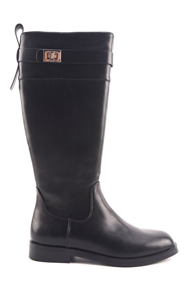 Nine West VARE 4PR Siyah Kadın Düz Çizme