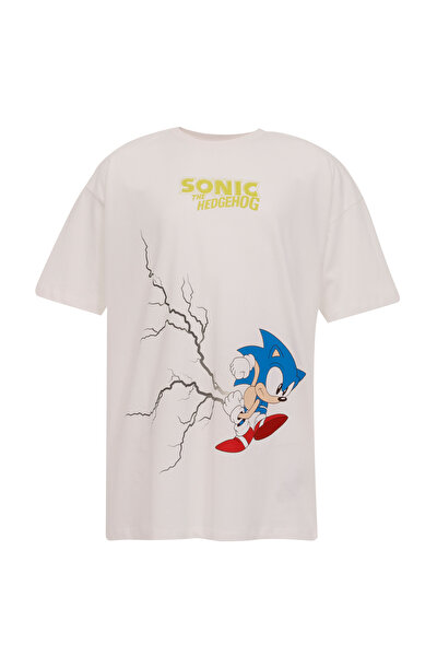 Lumberjack BL SONIC 11GFB614 4FX Ekru Erkek Çocuk Kısa Kol T-Shirt