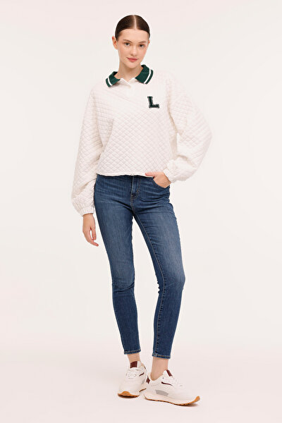 Lumberjack WL LIDRA 16GF955 4PR Ekru Kadın Sweatshirt