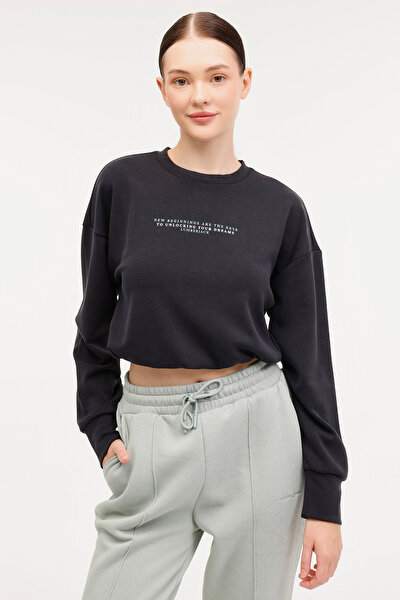 Lumberjack WL LARINA 16CK97 4PR Siyah Kadın Sweatshirt