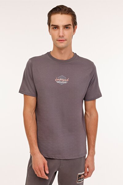 Lumberjack ML GREYS 11URB2027 4PR Koyu Gri Erkek Kısa Kol T-Shirt