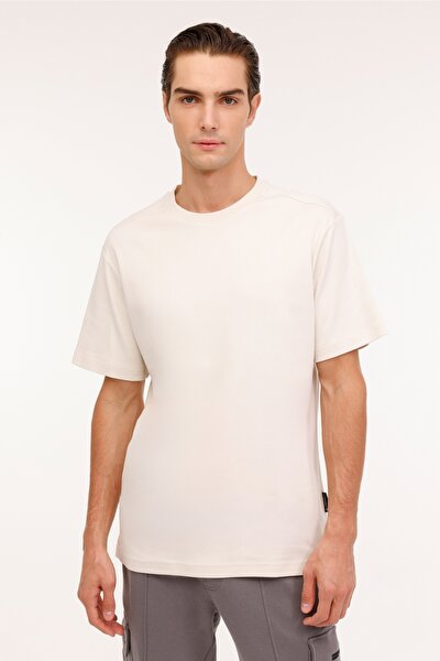 Lumberjack ML RASSA 11AFW-85 4PR Ekru Erkek Kısa Kol T-Shirt
