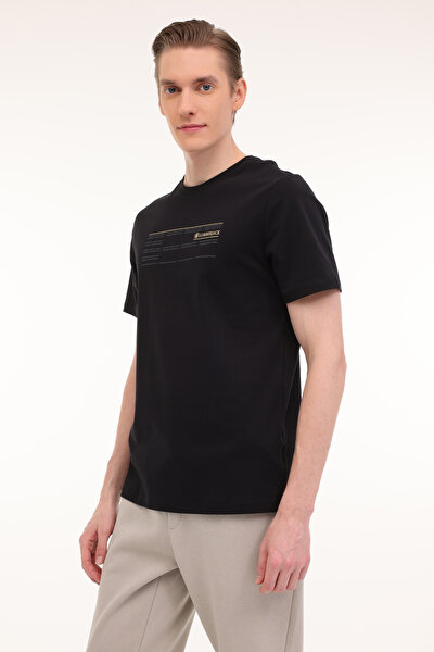 Lumberjack ML ZOME 11ITL-GD10 4PR Siyah Erkek Kısa Kol T-Shirt