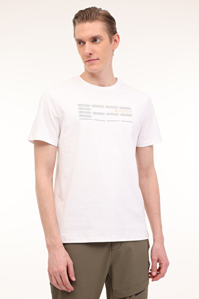 Lumberjack ML ZOME 11ITL-GD10 4PR KIRIK BEYAZ Erkek Kısa Kol T-Shirt
