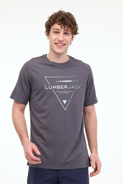 Lumberjack ML CRIS 11C-ELG22001 5FX Antrasit Erkek Kısa Kol T-Shirt