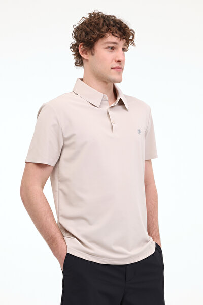 Lumberjack MB GIRT 12P23001 5FX Taş Rengi Erkek Kısa Kol T-Shirt