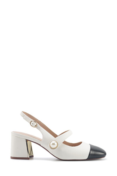 Nine West ENTA 5FX Beyaz Kadın Topuklu Ayakkabı