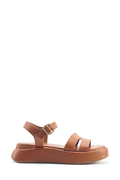 Nine West VELART 5FX Taba Kadın Kalın Taban Sandalet