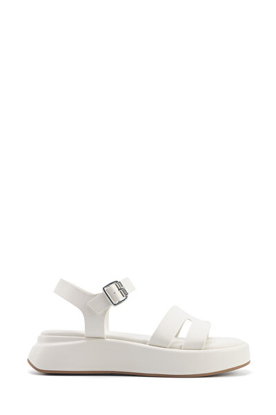 Nine West VELART 5FX KIRIK BEYAZ Kadın Kalın Taban Sandalet