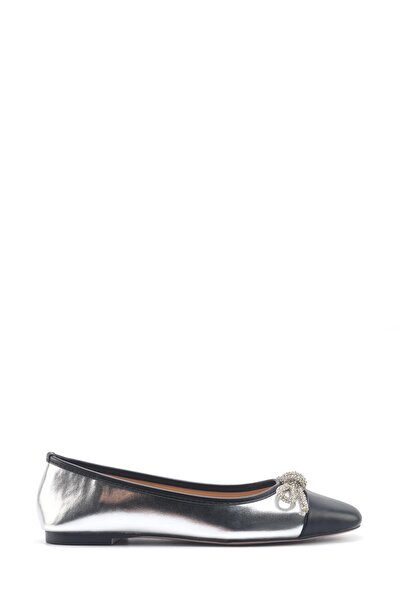 Nine West HOLLYA 5FX Gümüş Kadın Babet