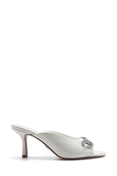 Nine West LAMASTA 5FX Beyaz Kadın Topuklu Terlik