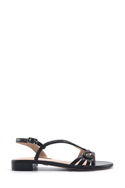 Nine West LAROW  5FX Siyah Kadın Düz Sandalet