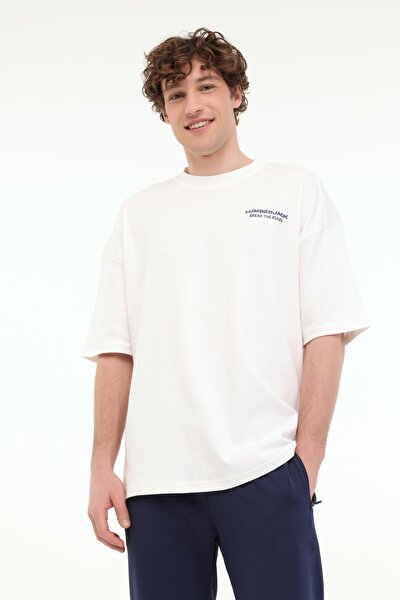 Lumberjack ML FRANCO 11FF10 5FX Ekru Erkek Kısa Kol T-Shirt
