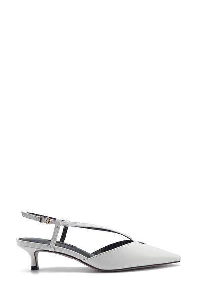 Nine West ORVA2 5FX Beyaz Kadın Topuklu Ayakkabı